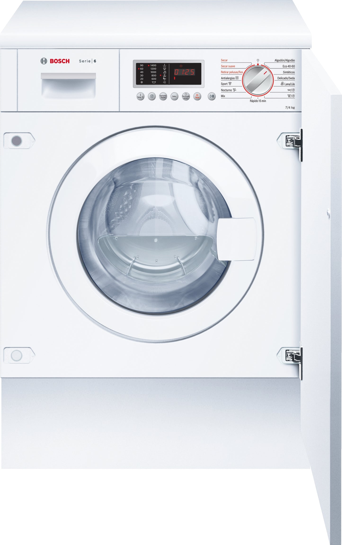 Lavadora - secadora Bosch Serie 6 WKD28543ES 7/4 kg 1400 RPM
