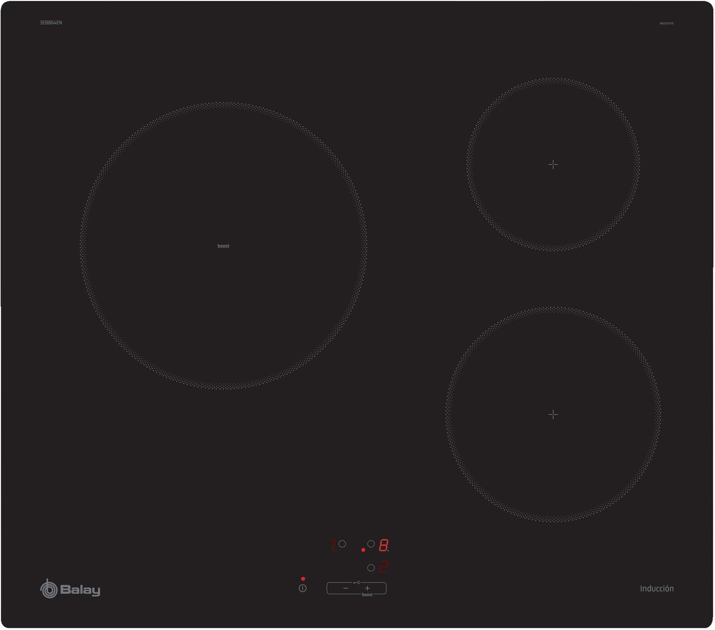 Placa de inducción Balay 60 cm 3EB864EN