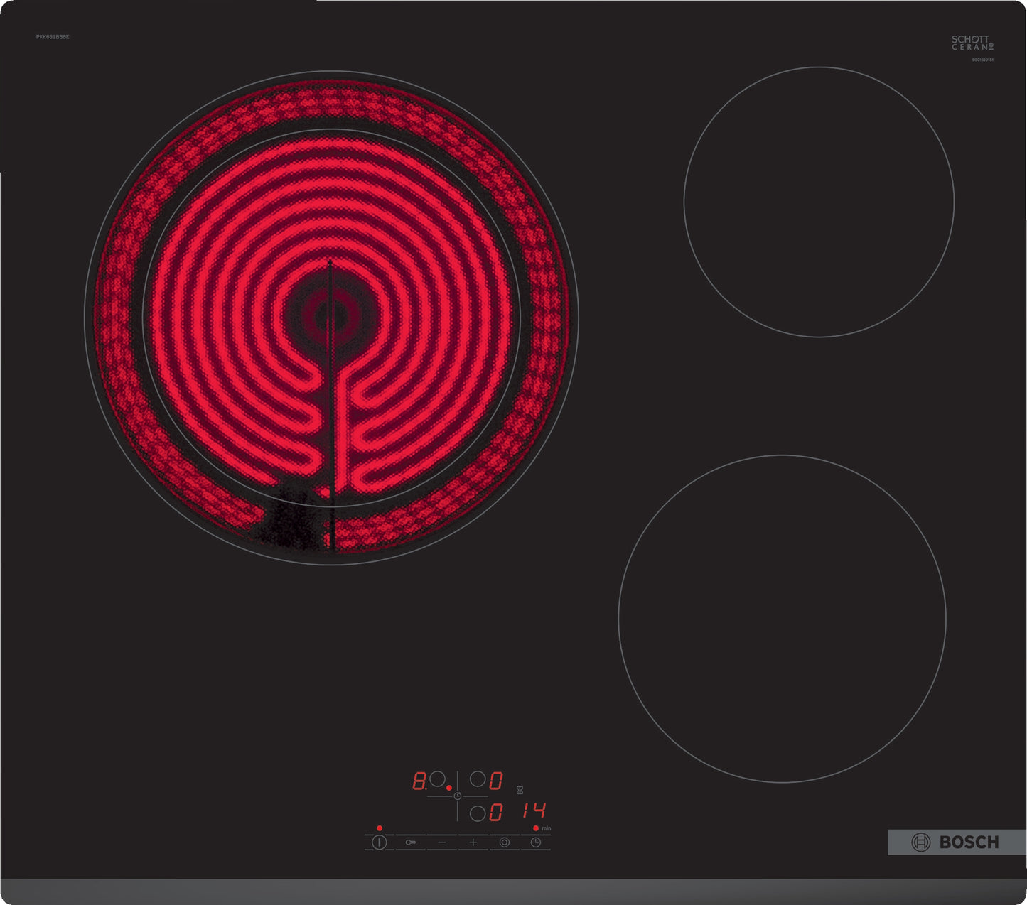 Placa vitrocerámica Bosch Serie 4 PKK631BB8E