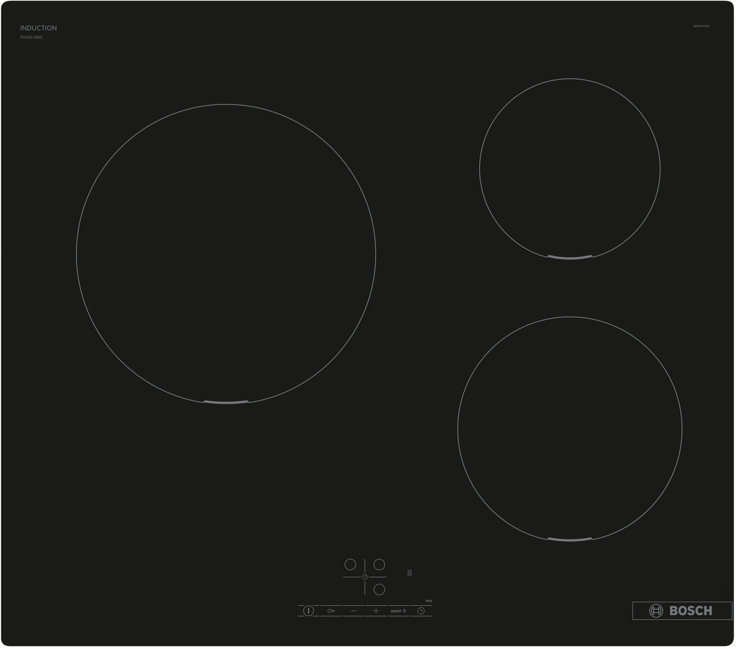 Placa de inducción Bosch Serie 4 PUC611BB5E