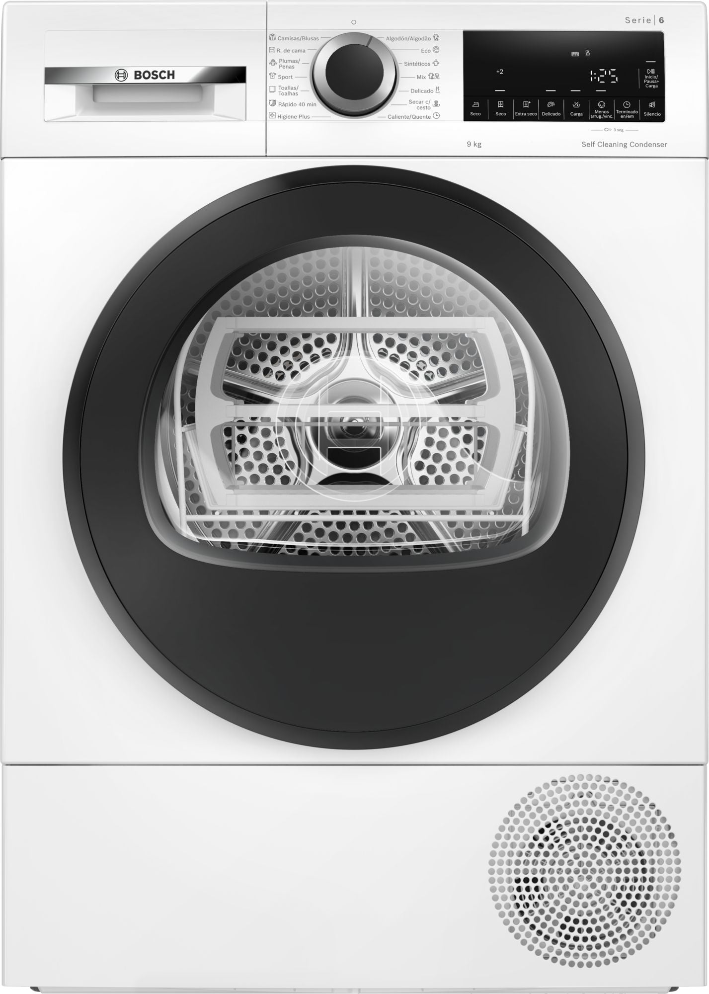 Secadora Bosch Serie 6 WQG245D0ES 9 kg bomba de calor