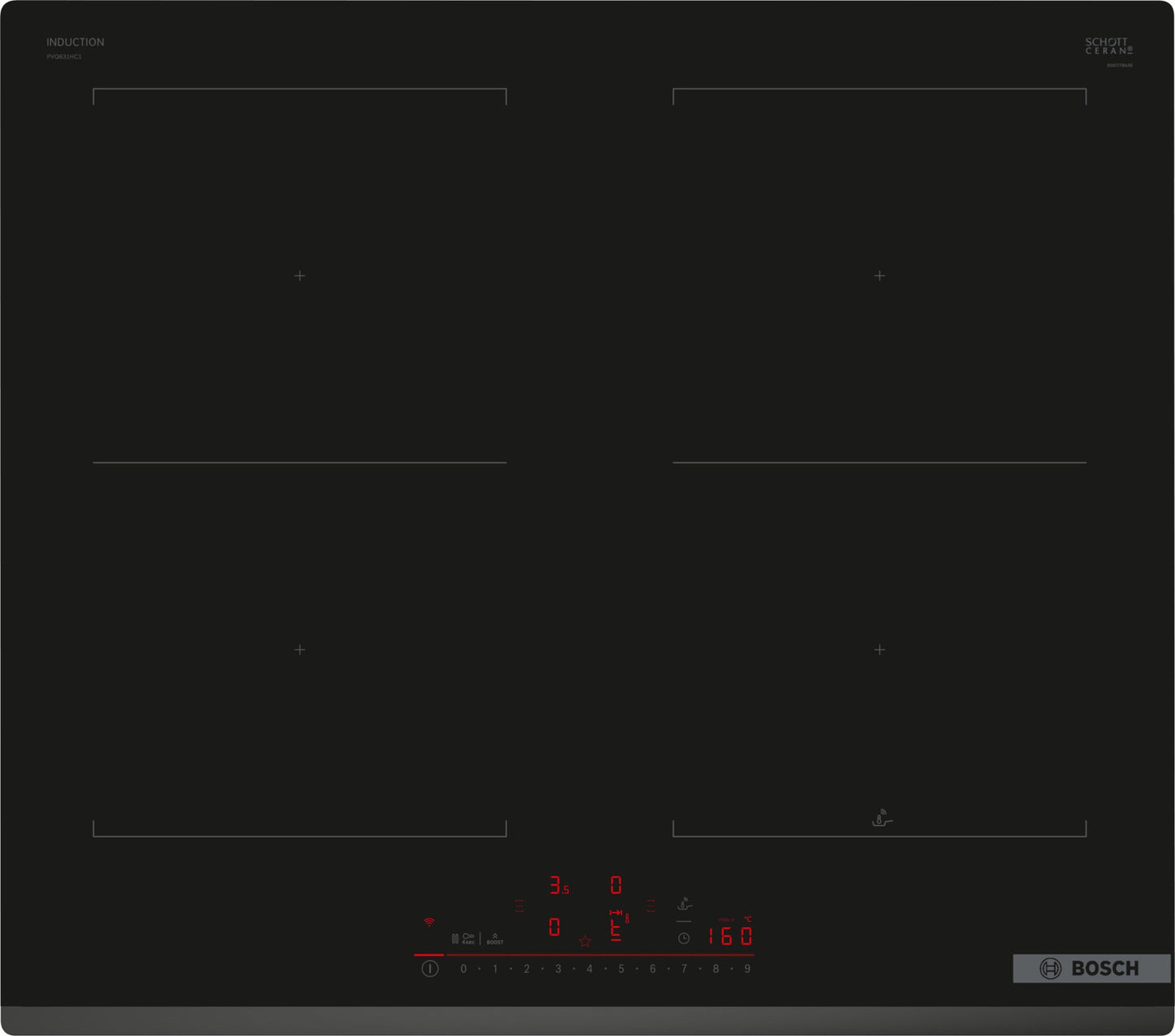 Placa de inducción Bosch Serie 6 PVQ631HC1E