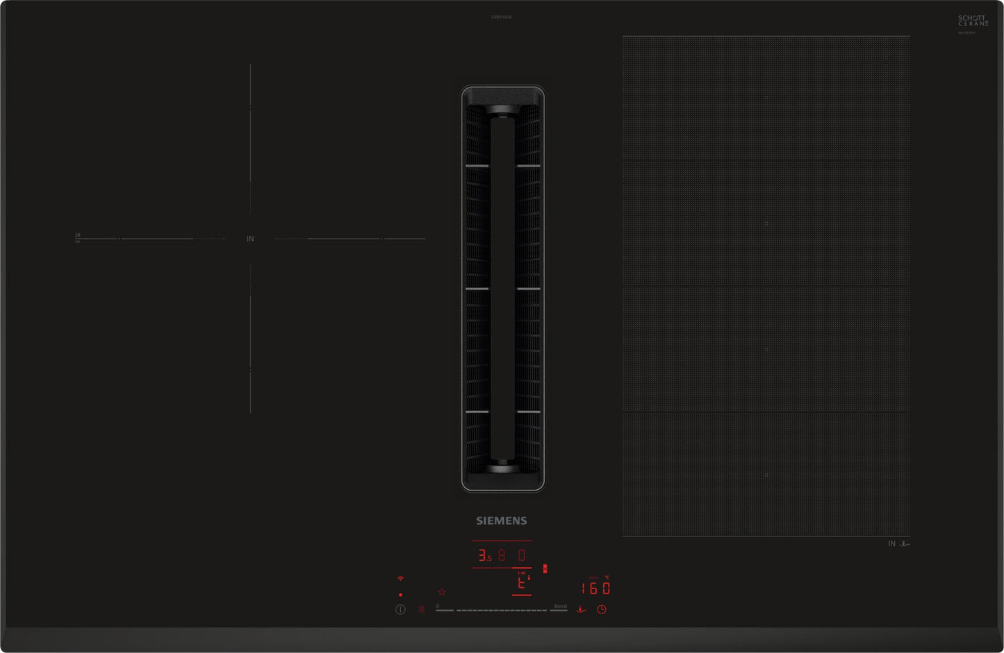 Placa de induccion con extractor integrado Siemens EX851HJ26E