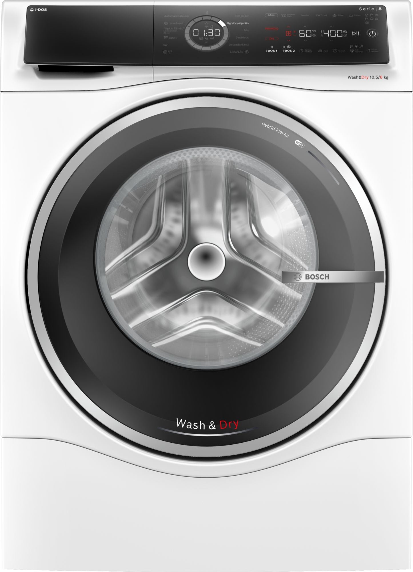 Lavadora - secadora Bosch Serie 8 WNC254A0ES 10.5/6 kg 1400 RPM