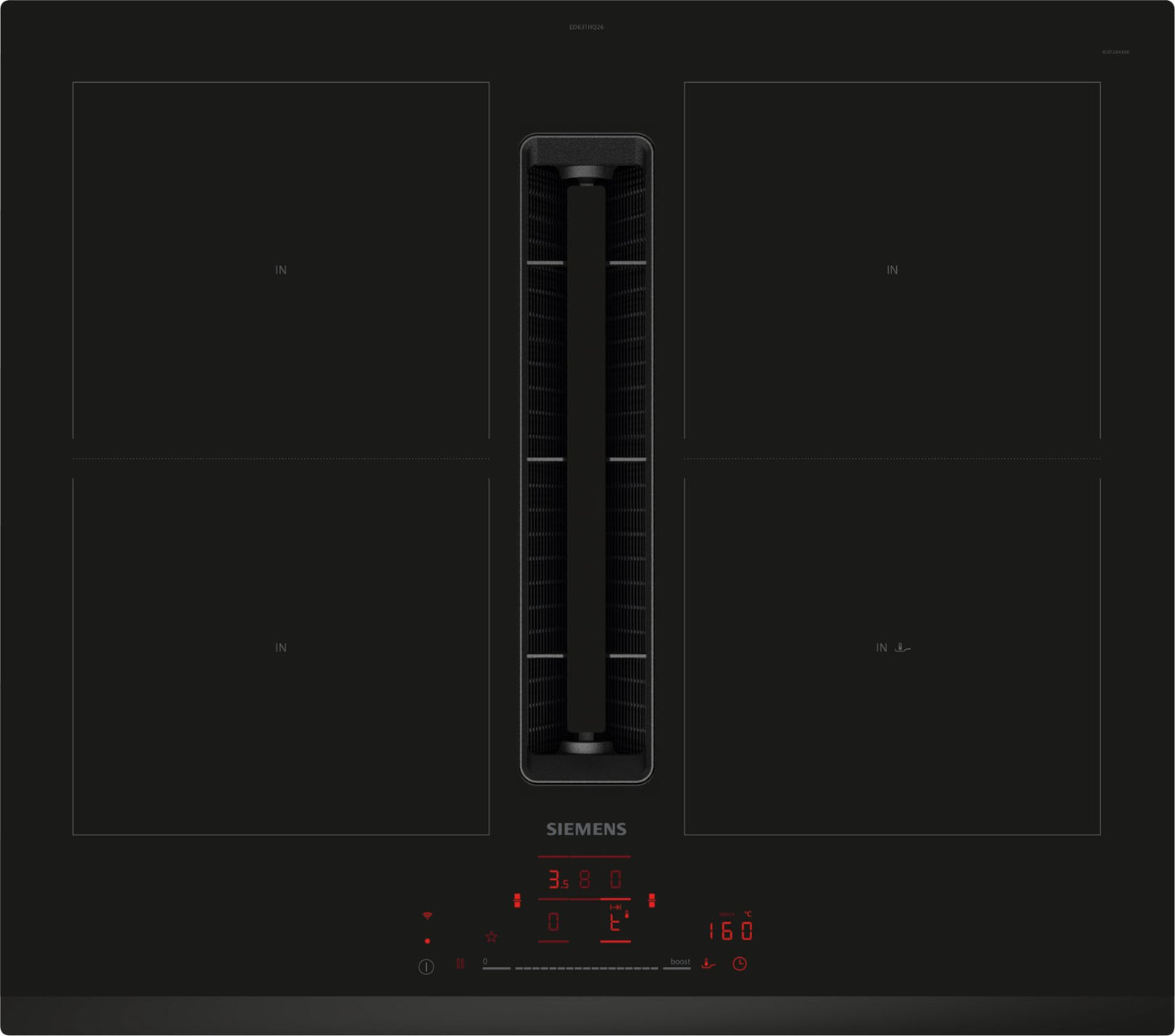 Placa de induccion con extractor integrado Siemens ED631HQ26E