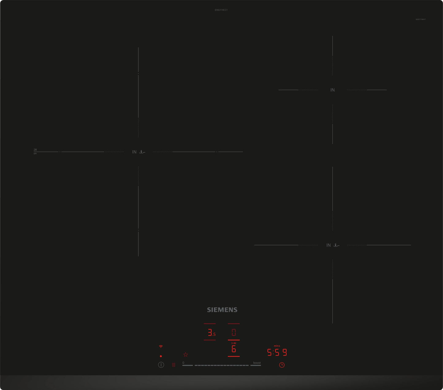 Placa de induccion Siemens 60 cm EH631HCC1E