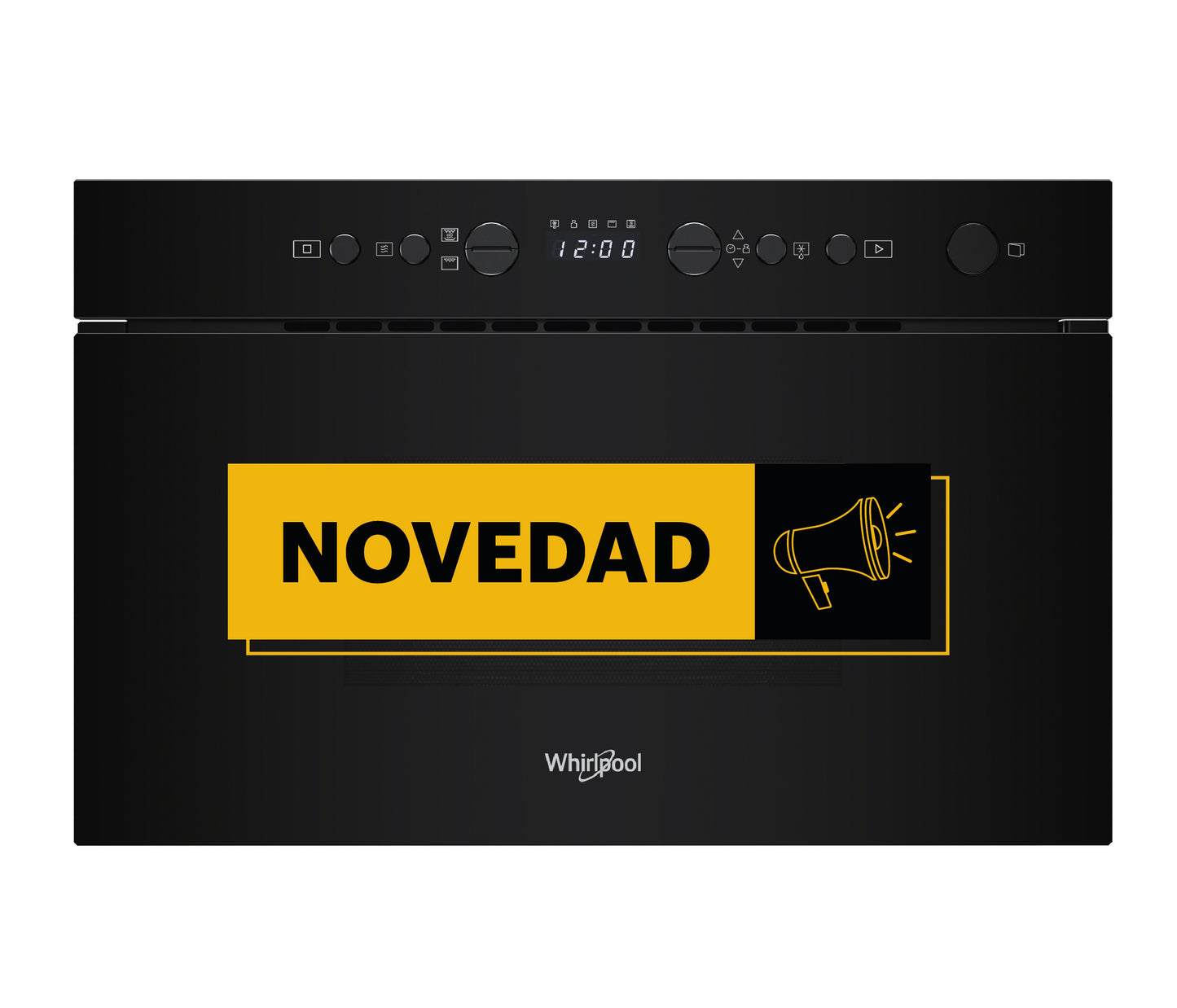 Microondas Crisp 22L negro Whirlpool WMN14BB