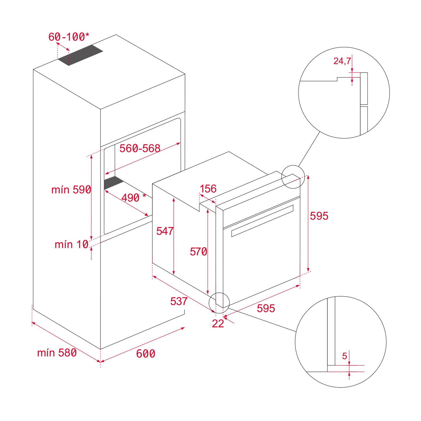 Horno multifunción Teka Infinity Hidrolítico HLB 84 G1 BM