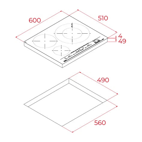 Placa de inducción Teka Paeller IZC 63632 MPT 112500056