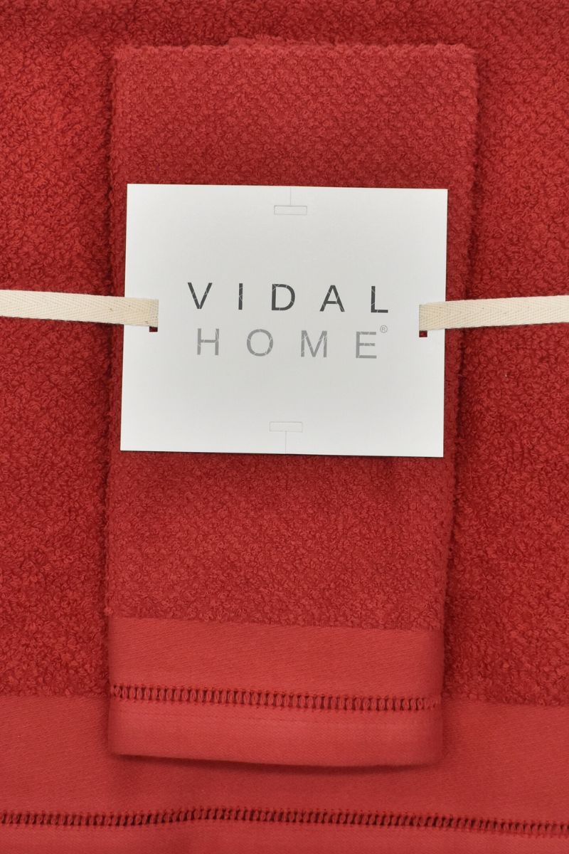 JUEGO DE TOALLAS 3 PIEZAS PONTO ABERTO BURDEOS VIDAL HOME