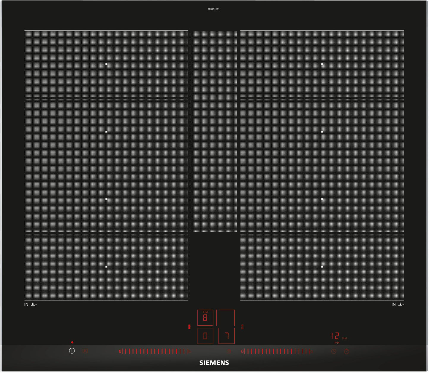 Placa de induccion Siemens 60 cm EX675LYC1E