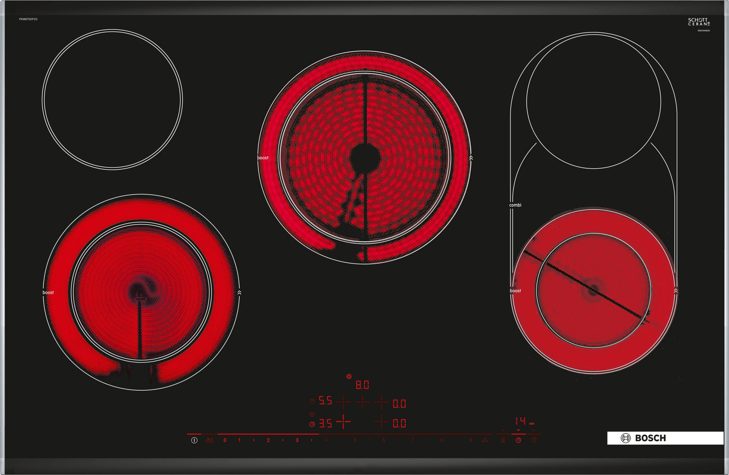 Placa vitrocerámica Bosch Serie 8 PKM875DP1D