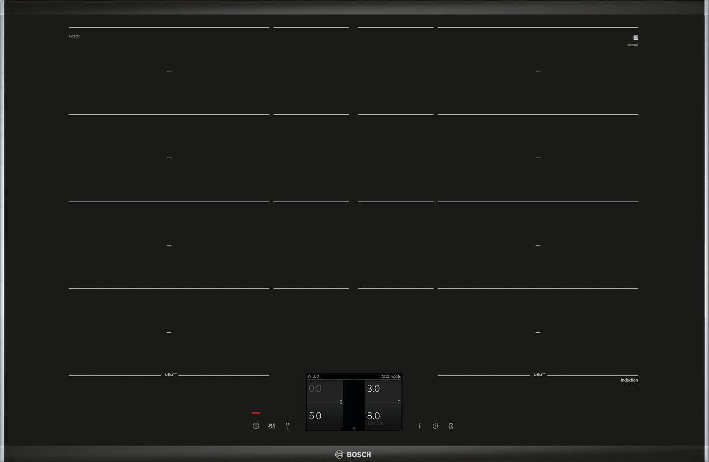 Placa de inducción Bosch Flex total Serie 8 PXY875KW1E