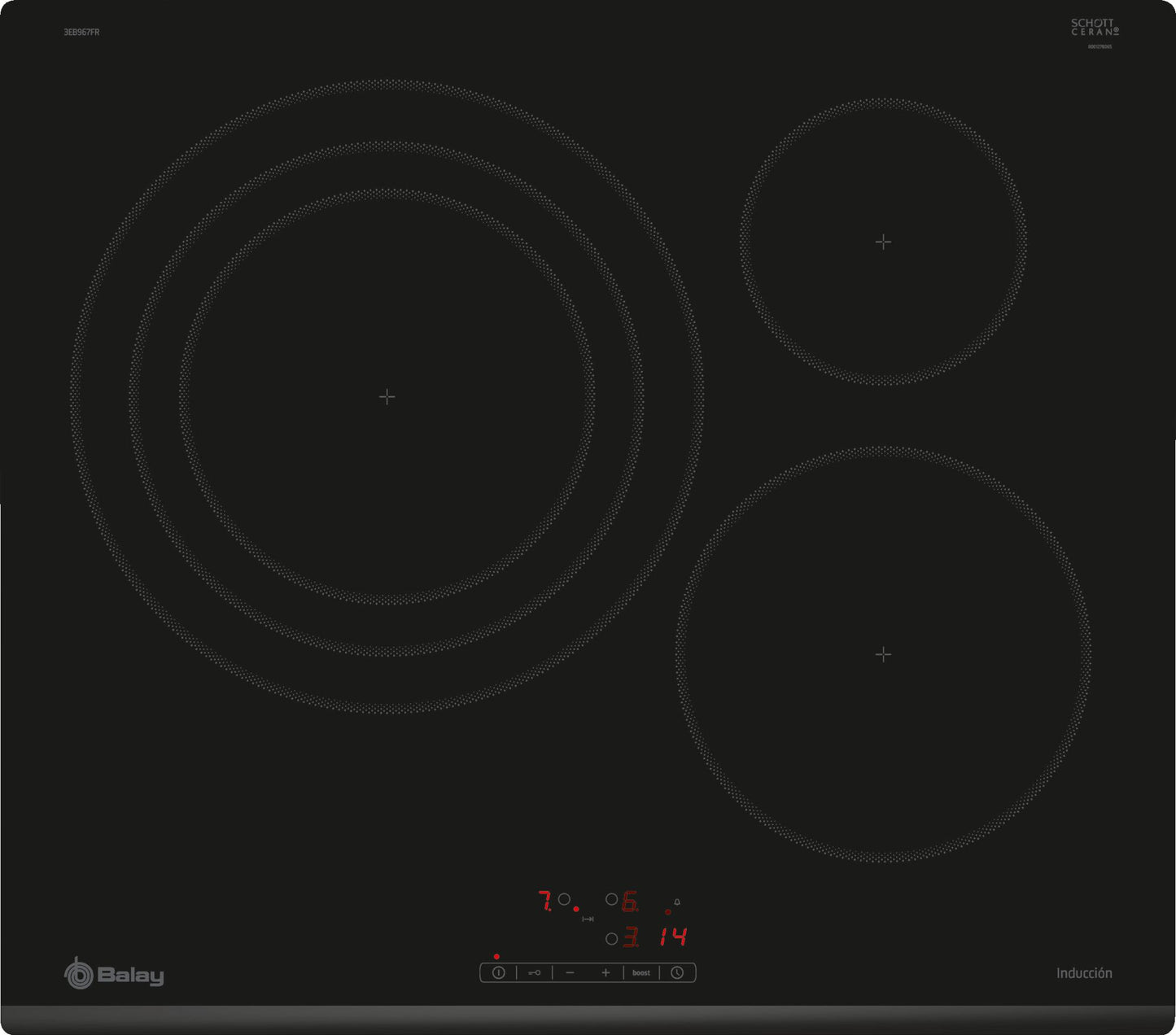 Placa de inducción Balay 3EB967FR