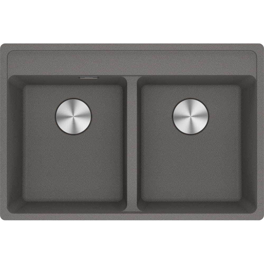 Fregadero Franke dos cubetas Maris MRG 620-35-35 TL Stone grey