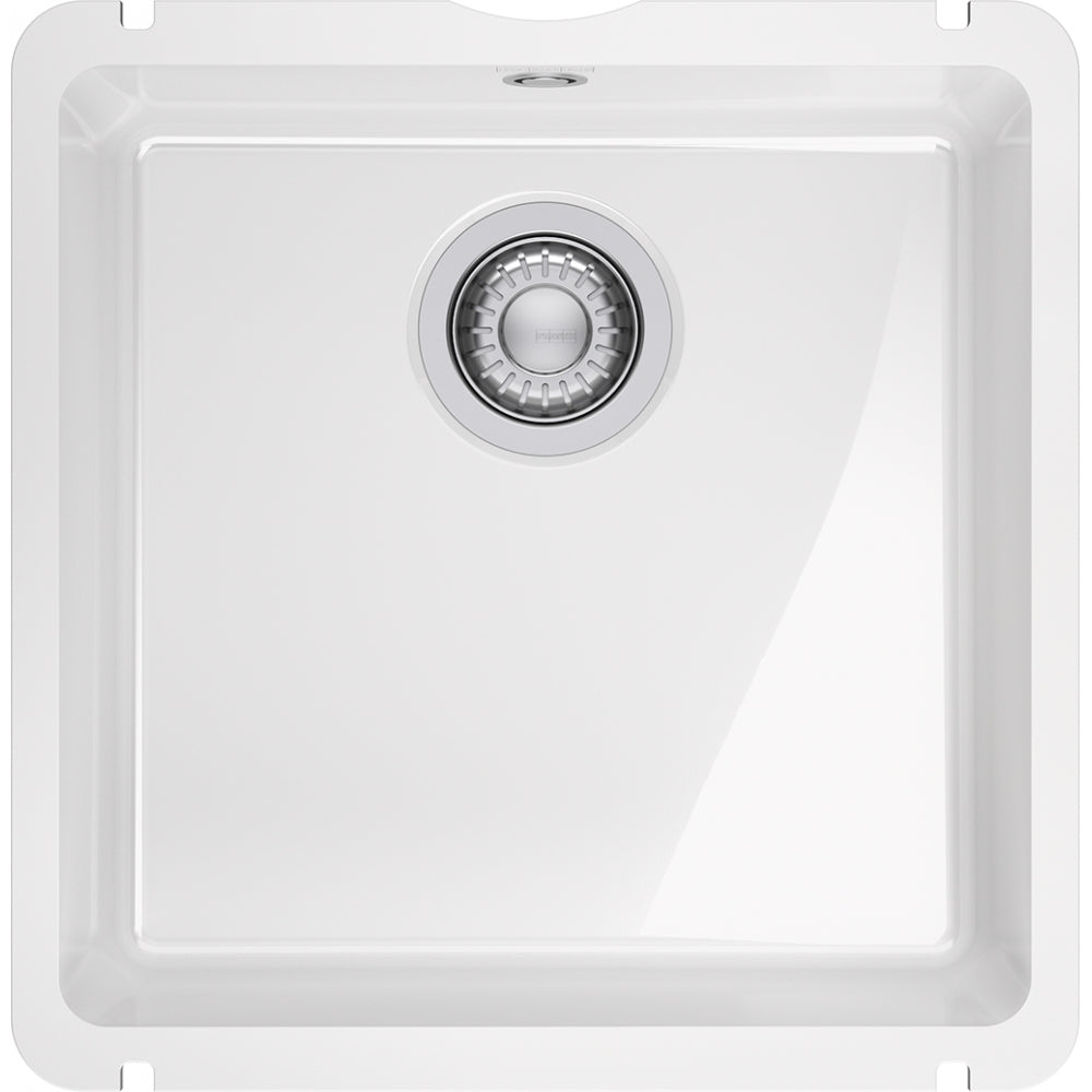 Fregadero Franke cerámica Kubus KXK 110-41 Blanco Brillante