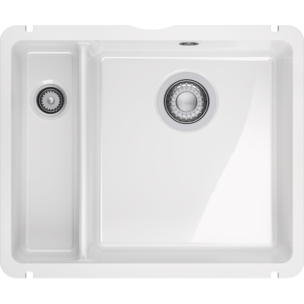 Fregadero Franke cerámica Kubus KXK 160-37-12 Blanco Brillante