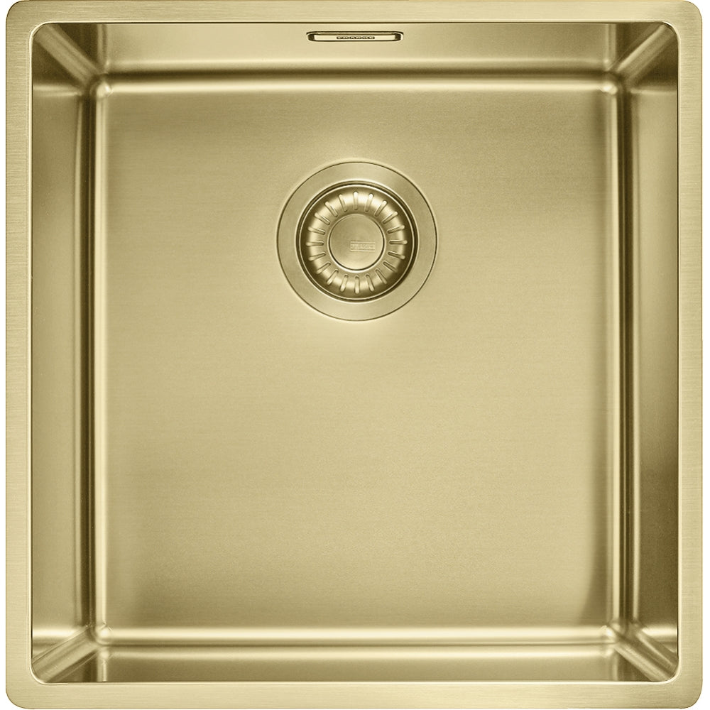 Fregadero Franke Mythos Masterpiece BXM 210/110-40 + Válvula
automática + Rejilla de soporte oro