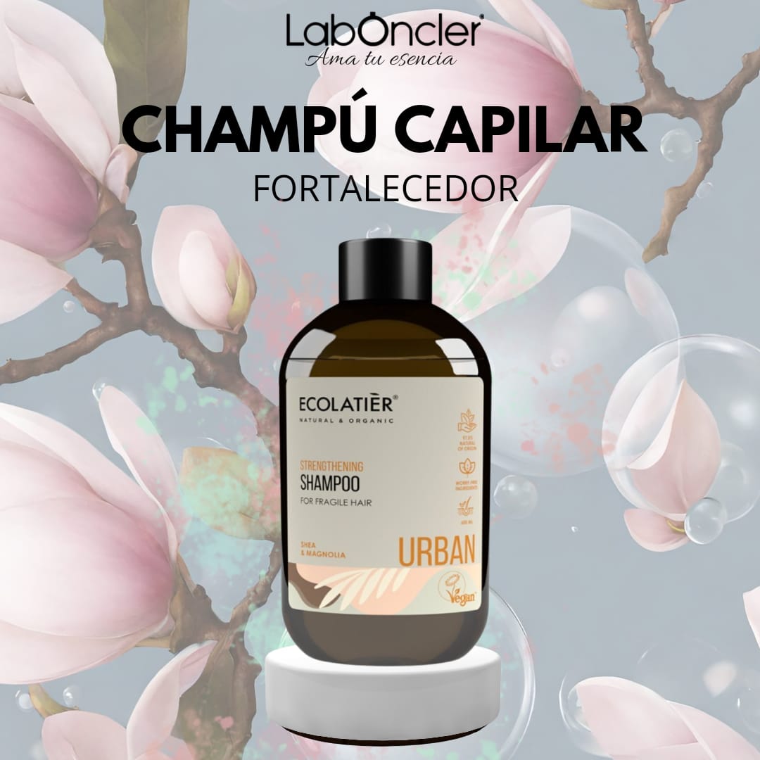 CHAMPÚ FORTALECEDOR CABELLO FRÁGIL CON KARITÉ Y MAGNOLIA 600 ML. ECOLATIER
