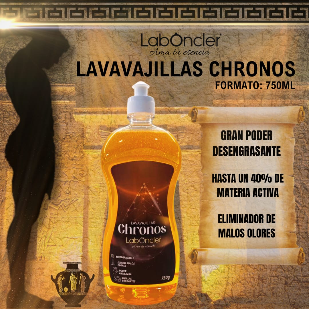 LAVAVAJILLAS MANUAL CHRONOS PACK 2 UNIDADES 750 ML. LABONCLER