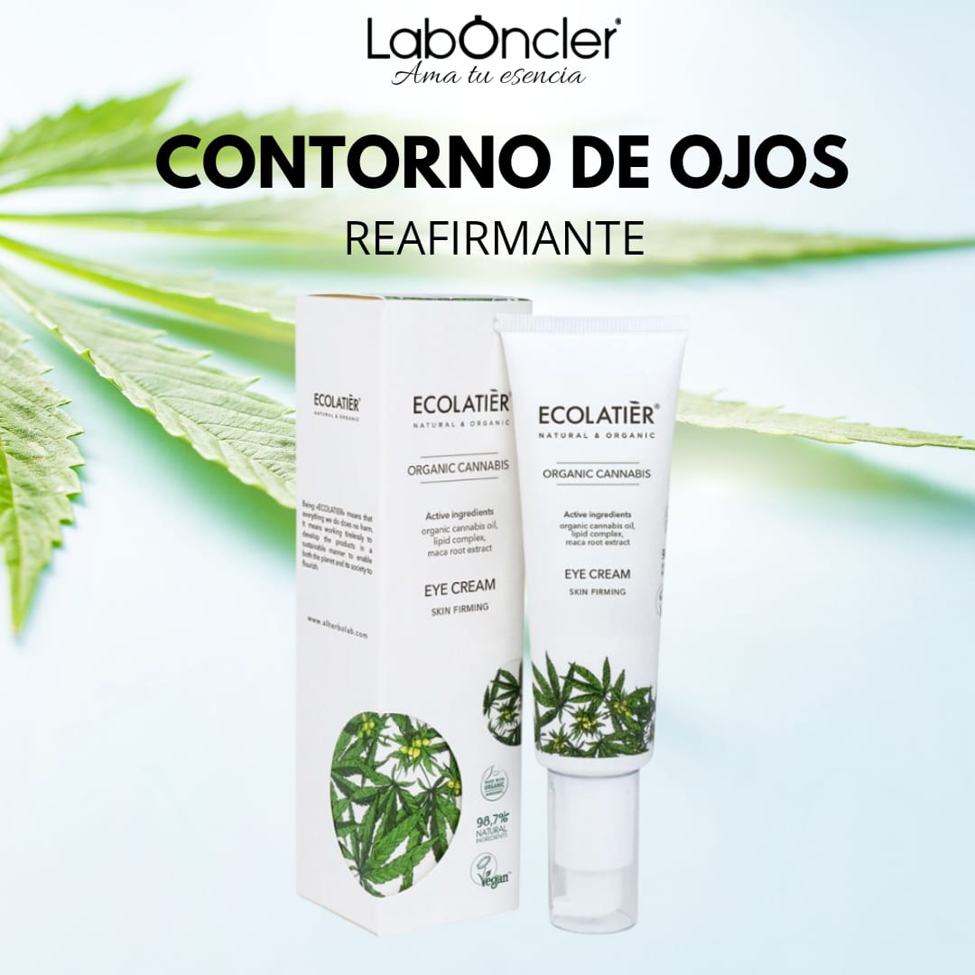 CREMA CONTORNO DE OJOS REAFIRMANTE CON CANNABIS ECOLÓGICO 30 ML. ECOLATIER