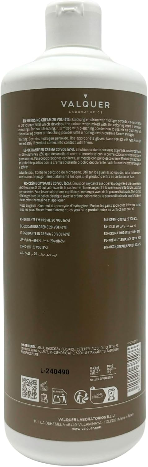 CREMA OXIDANTE 20 VOL- 6% -1L