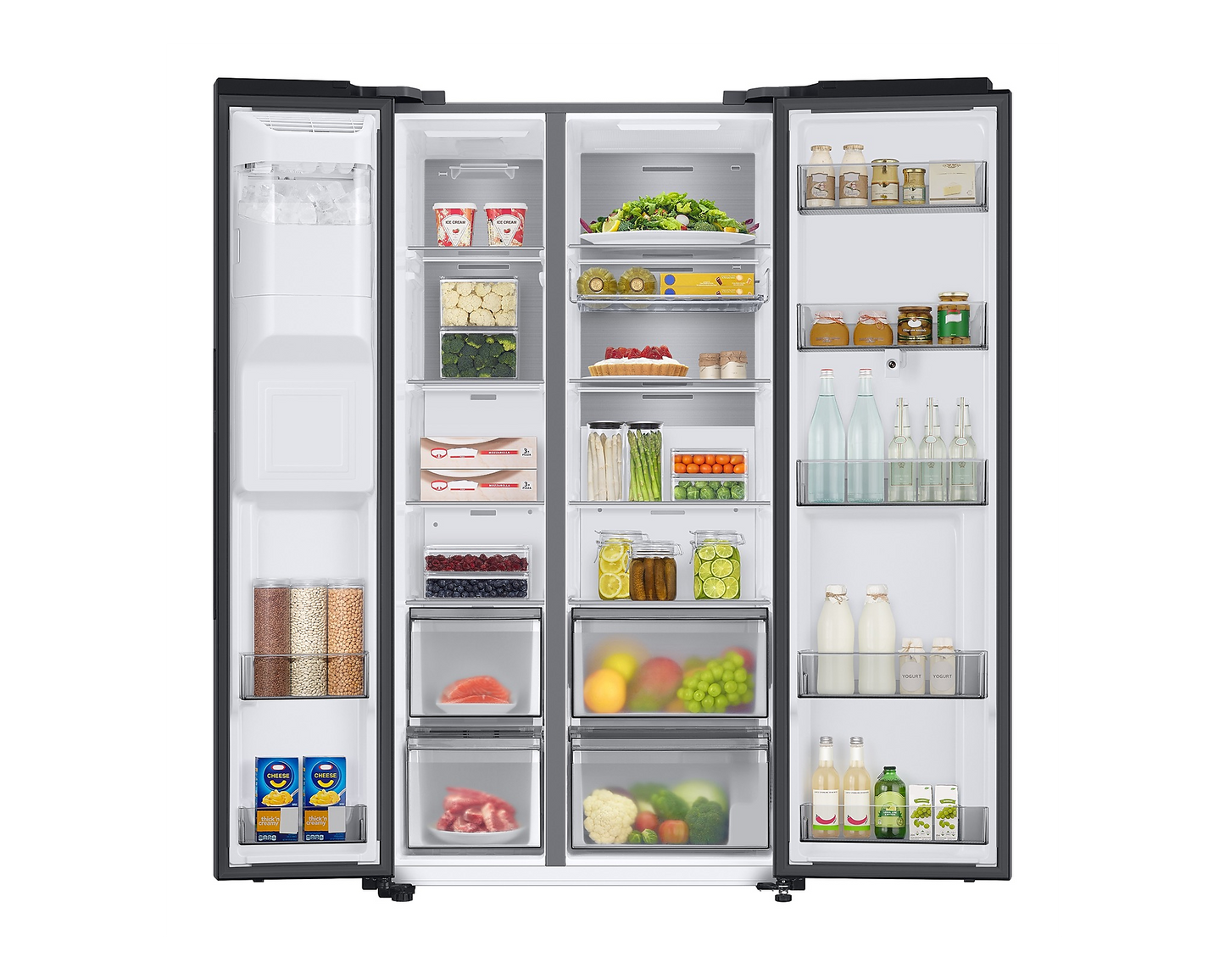 Frigorífico americano Samsung RS6HA8891B1 SmartView Black Inox
