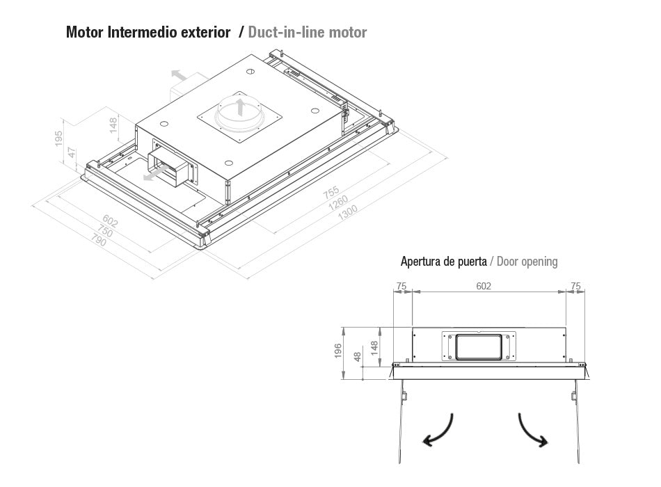 Campana de techo Pando E-231