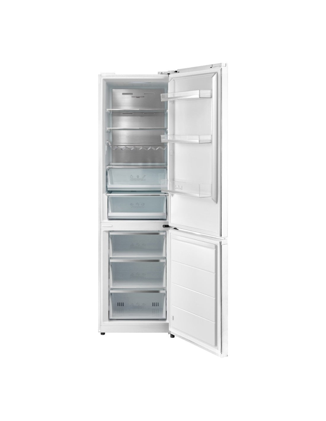 Frigorífico combi Johnson 202x60 cm E Cristal Blanco JRC201EN2GW