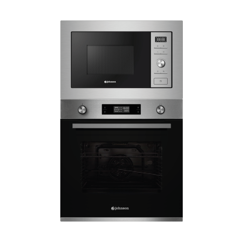 Conjunto horno + microondas Johnson Acero Inox sin pirólisis