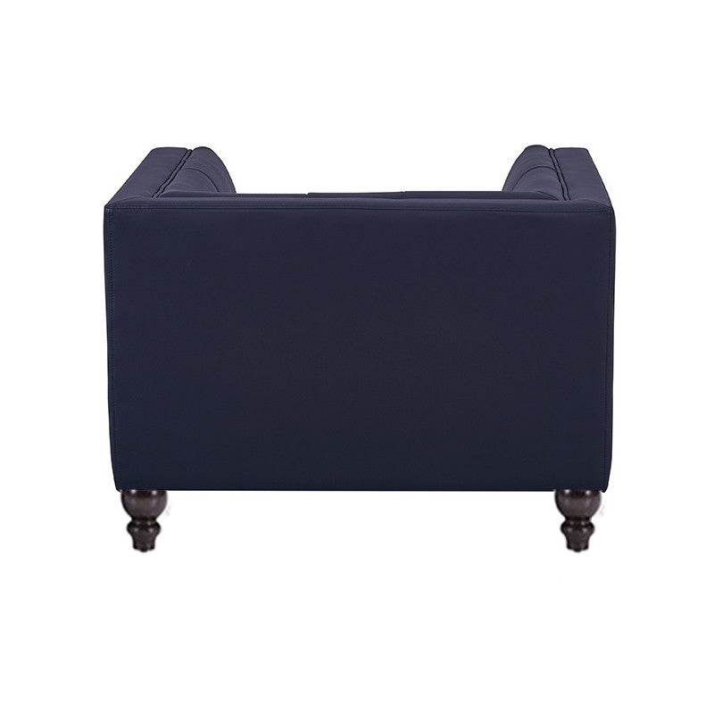 Sillón LEWIS, similpiel negra