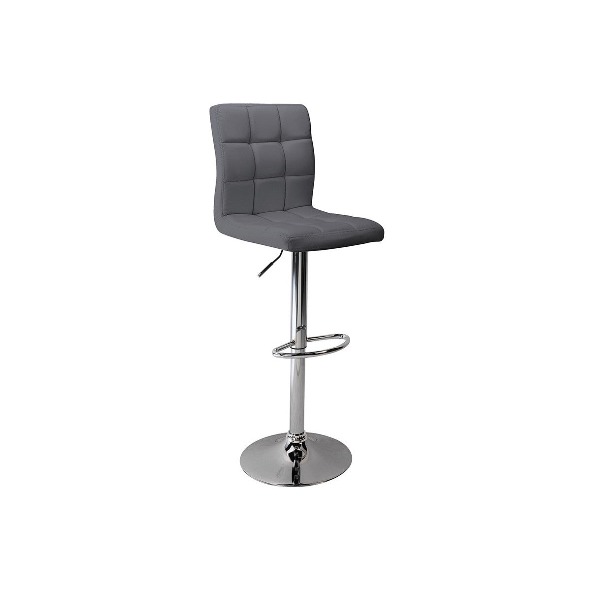 Taburete Twin cromo gris