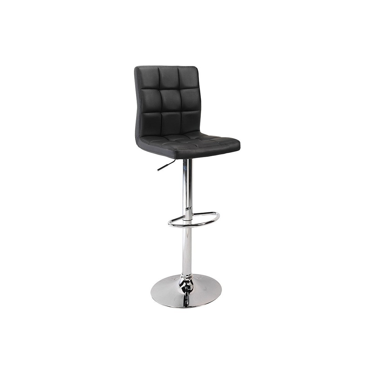 Taburete Twin cromo negro