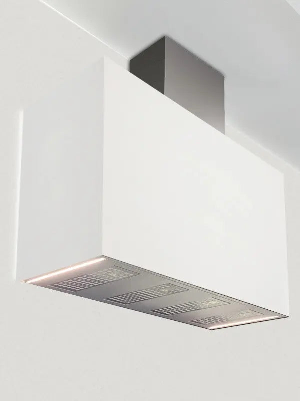 Campana decorativa de pared Pando modelo P-746 Inox + Dekton® Pando