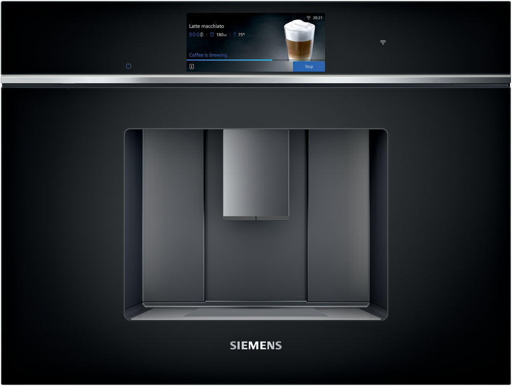 Siemens CT718L1B0 Cafetera totalmente integrable cristal negro