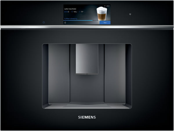Siemens CT718L1B0 Cafetera totalmente integrable cristal negro