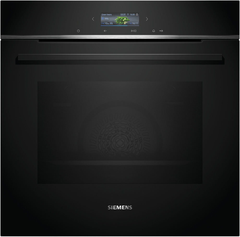 Siemens HB734G1B1 iQ700 Horno multifunción 60 cm AirFry Cristal negro Clase A+
