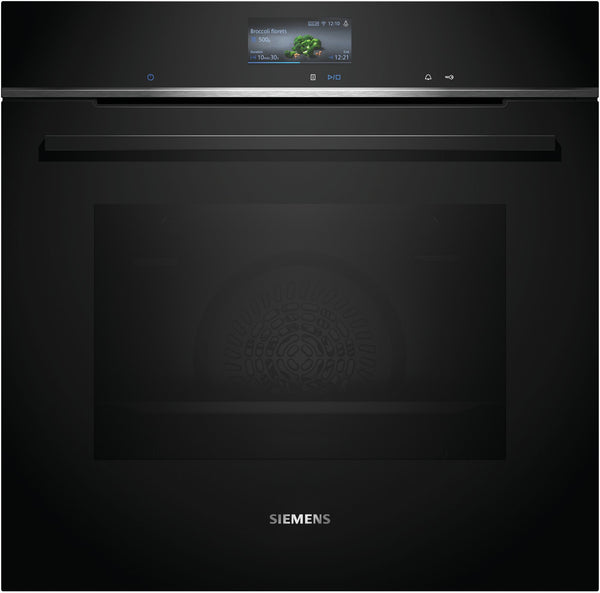 Siemens HB776G1B1 iQ700 Horno pirolítico 60 cm AirFry Cristal negro Clase A+