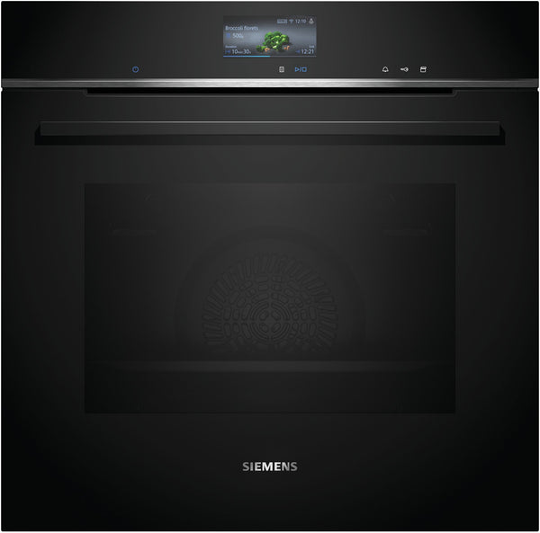 Siemens HS736G3B1 iQ700 Horno multifunción 100% vapor 60 cm AirFry Cristal negro Clase A+