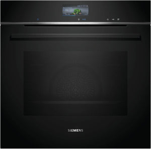 Siemens HR736G1B1 iQ700 Horno multifunción con aporte de vapor 60 cm AirFry Cristal negro Clase A+ Siemens