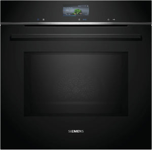 Siemens HM776GKB1 iQ700 Horno pirolítico con microondas 60 cm AirFry Cristal negro Clase A+ Siemens