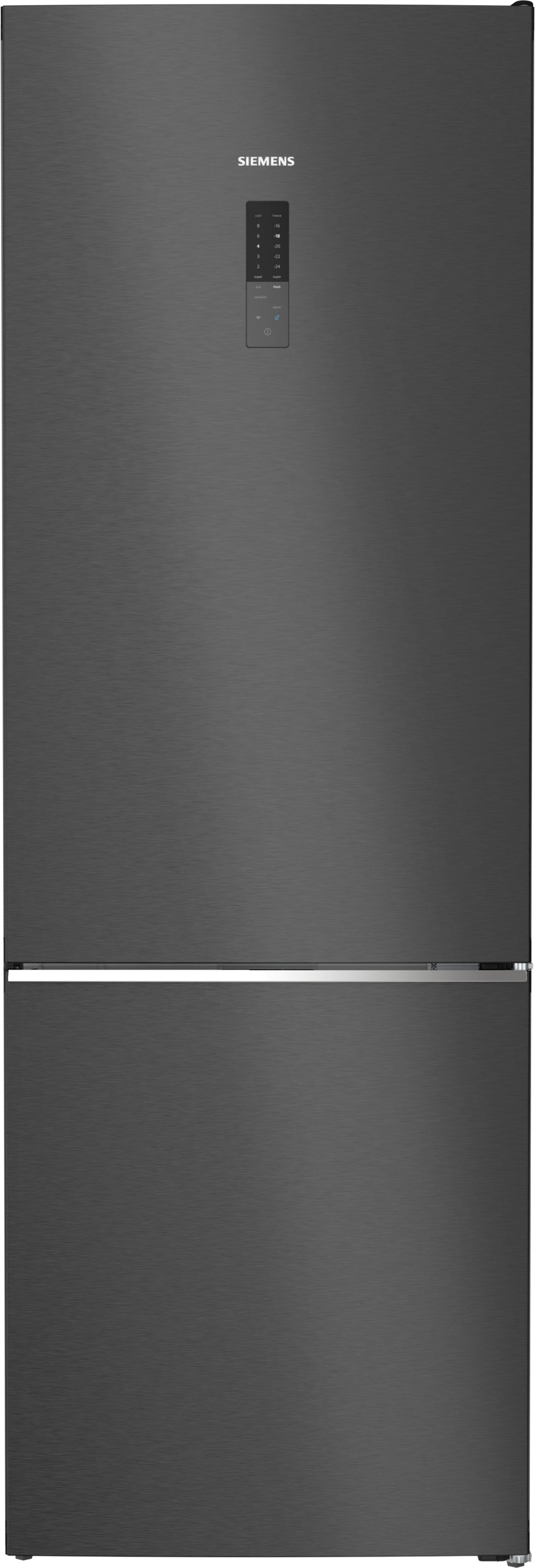 Siemens KG49NAXCF Frigorífico combi 203 x 70 cm NoFrost Acero negro Clase C