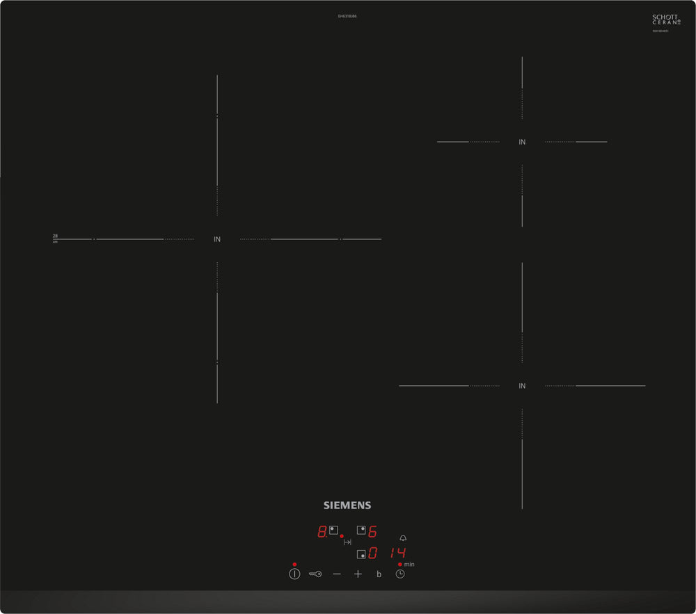 Siemens EH631BJB6E Placa de inducción 60 cm 3 Zonas