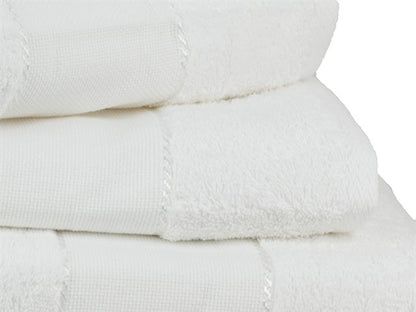 JUEGO TOALLAS PANAMA BLANCO TROVADOR