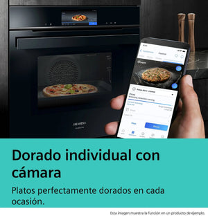 Siemens HB778G9B1 iQ700 Horno pirolítico 60 cm AirFry Cristal negro Clase A+ Siemens