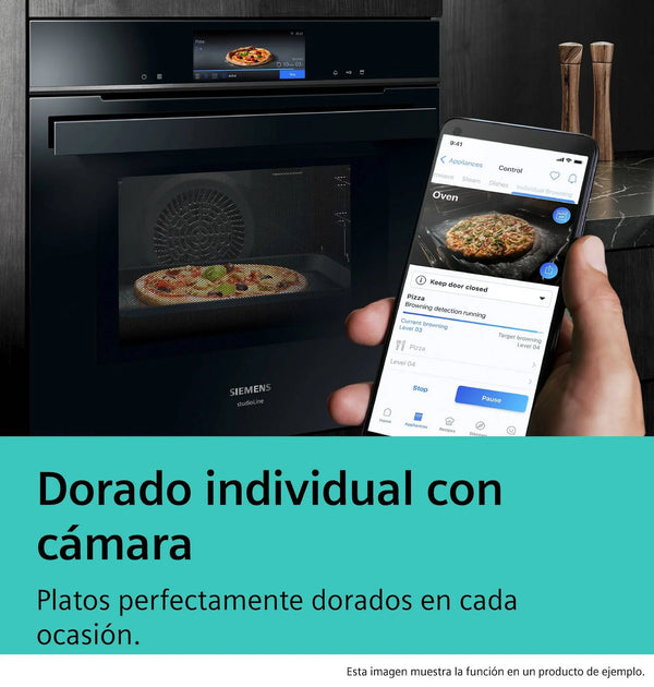 Siemens HB778G9B1 iQ700 Horno pirolítico 60 cm AirFry Cristal negro Clase A+ Siemens