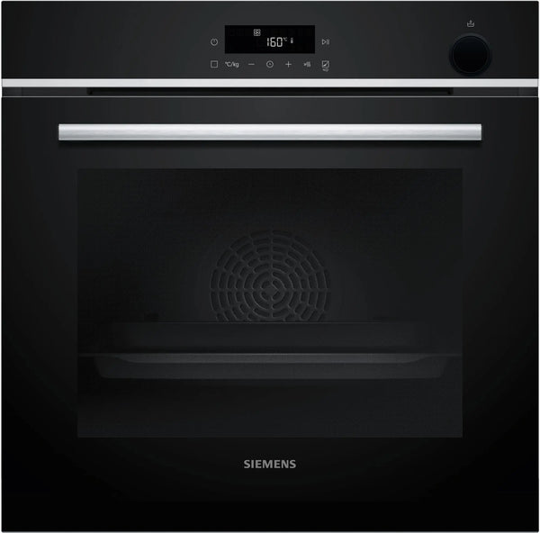 Siemens HR572GBS3 Horno pirolítico con aporte de vapor 60 cm AirFry Cristal negro Clase A+ Siemens