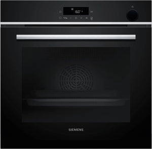 Siemens HR532GBS3 Horno multifunción con aporte de vapor 60 cm Cristal negro Clase A+ Siemens