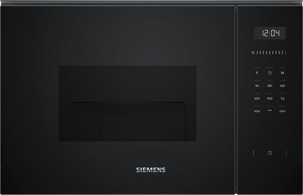 Siemens BE555LMB1 Microondas integrado con grill 25 litros Cristal negro