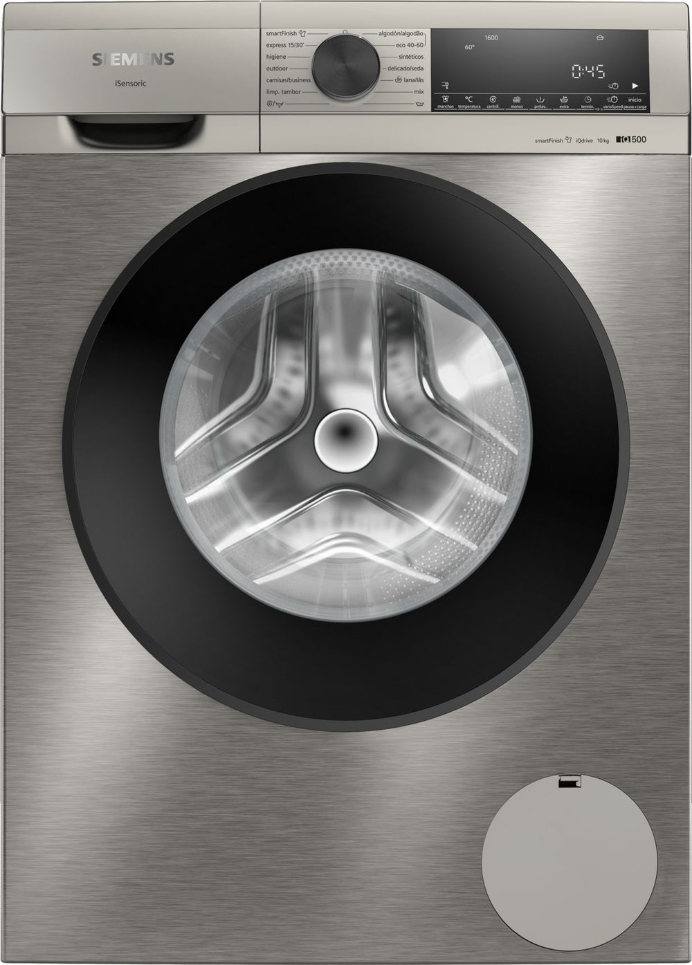 Siemens WG56G2ZAES Lavadora 10 kg 1600 RPM Inox Clase A